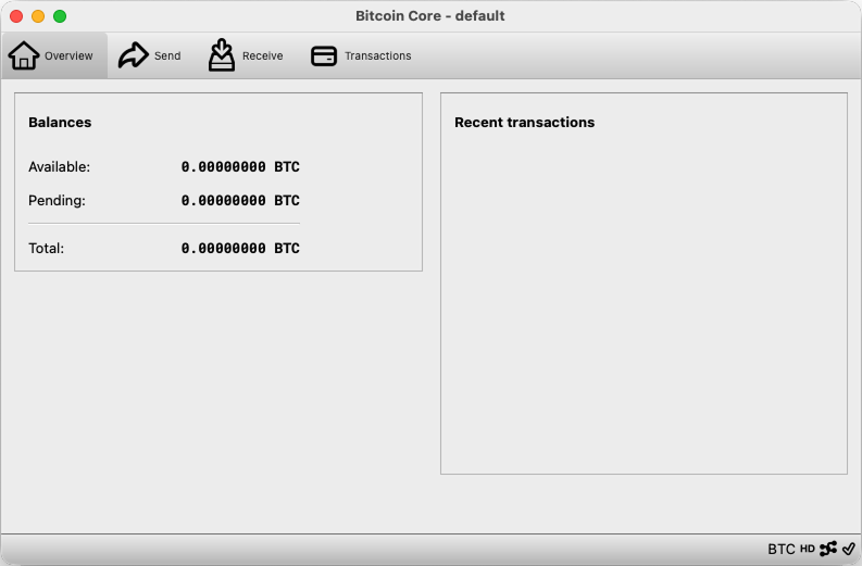 Bitcoin Core syncing on macOS after snapshot